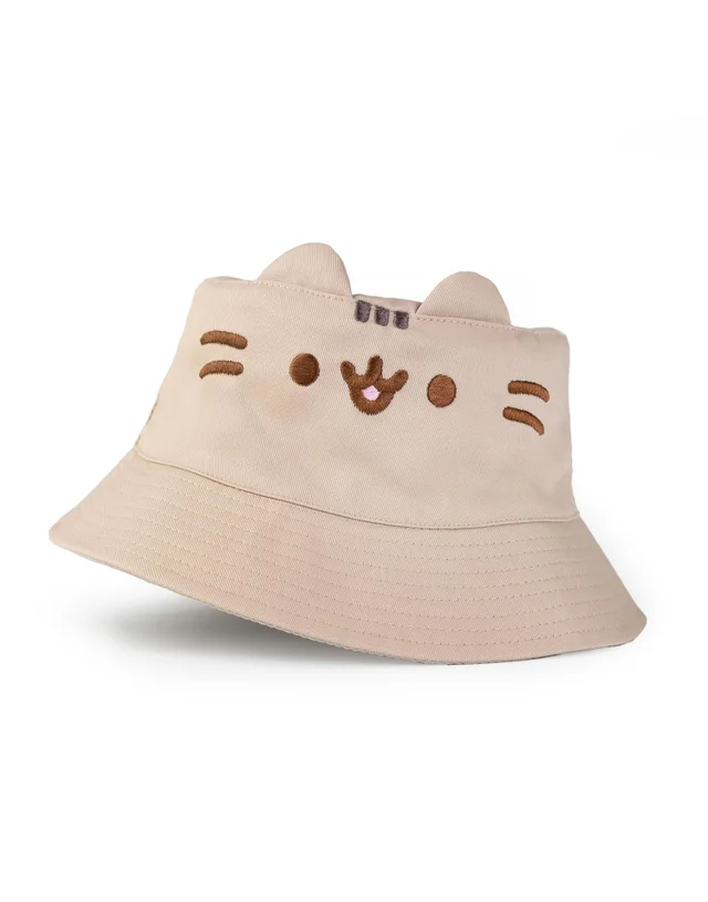 Vanilla Underground Pusheen Beige Novelty Face Bucket Hat