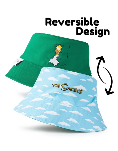 Vanilla Underground The Simpsons Reversible Homer Bush Meme Bucket Hat - One Size Image 2