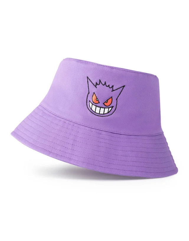 Vanilla Underground Pokemon Purple Gengar Character Bucket Hat