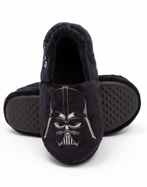 Vanilla Underground Star Wars Black Darth Vader Kids Slippers (Younger 10-Older 4) - Size 11 Infants Footwear Image 4