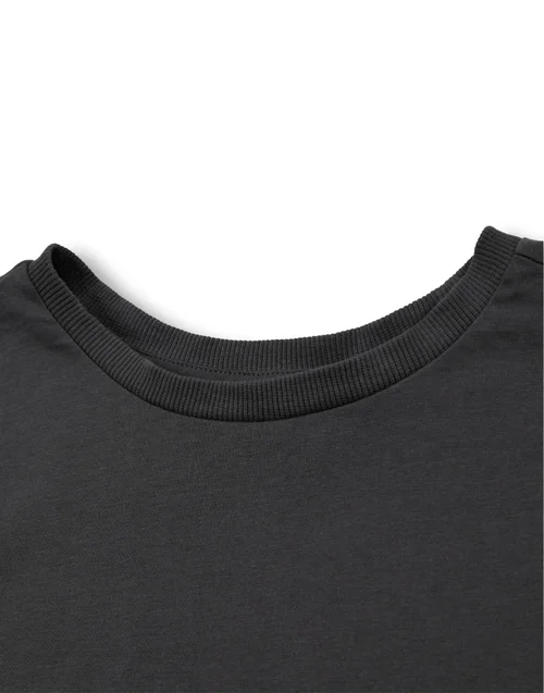 Star Wars The Mandalorian Grey Grogu Baby Yoda Cropped T Shirt - Large Image 3