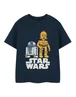 Star Wars Navy R2D2 & C3PO Kids T Shirt (3-14 Years) - Age 3-4 Years Image 1
