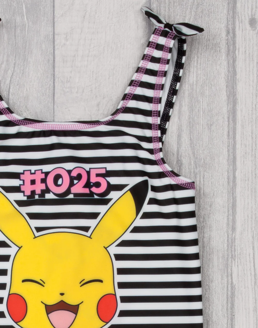 Pokemon Kids Pikachu 1 Piece Black Swimming Costume (4-12 Years) - Age 5-6 Years Image 3