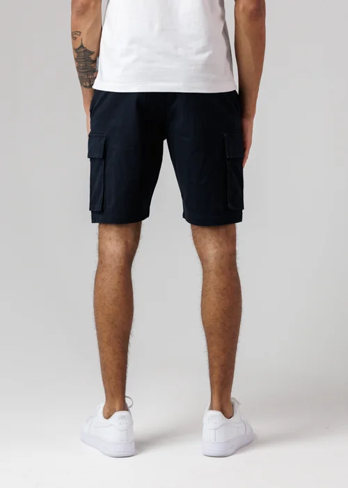 French Connection Navy Cotton Cargo Shorts - 2XL Image 2