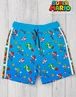 Nintendo Super Mario Character Kids Blue Swim Shorts (3-14 Years) - Age 13-14 Years Image 2