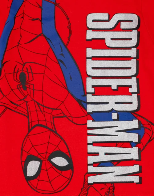 Vanilla Underground Marvel Spiderman Kids Shortie Pyjamas (2-8 Years) - Age 5-6 Years Image 3