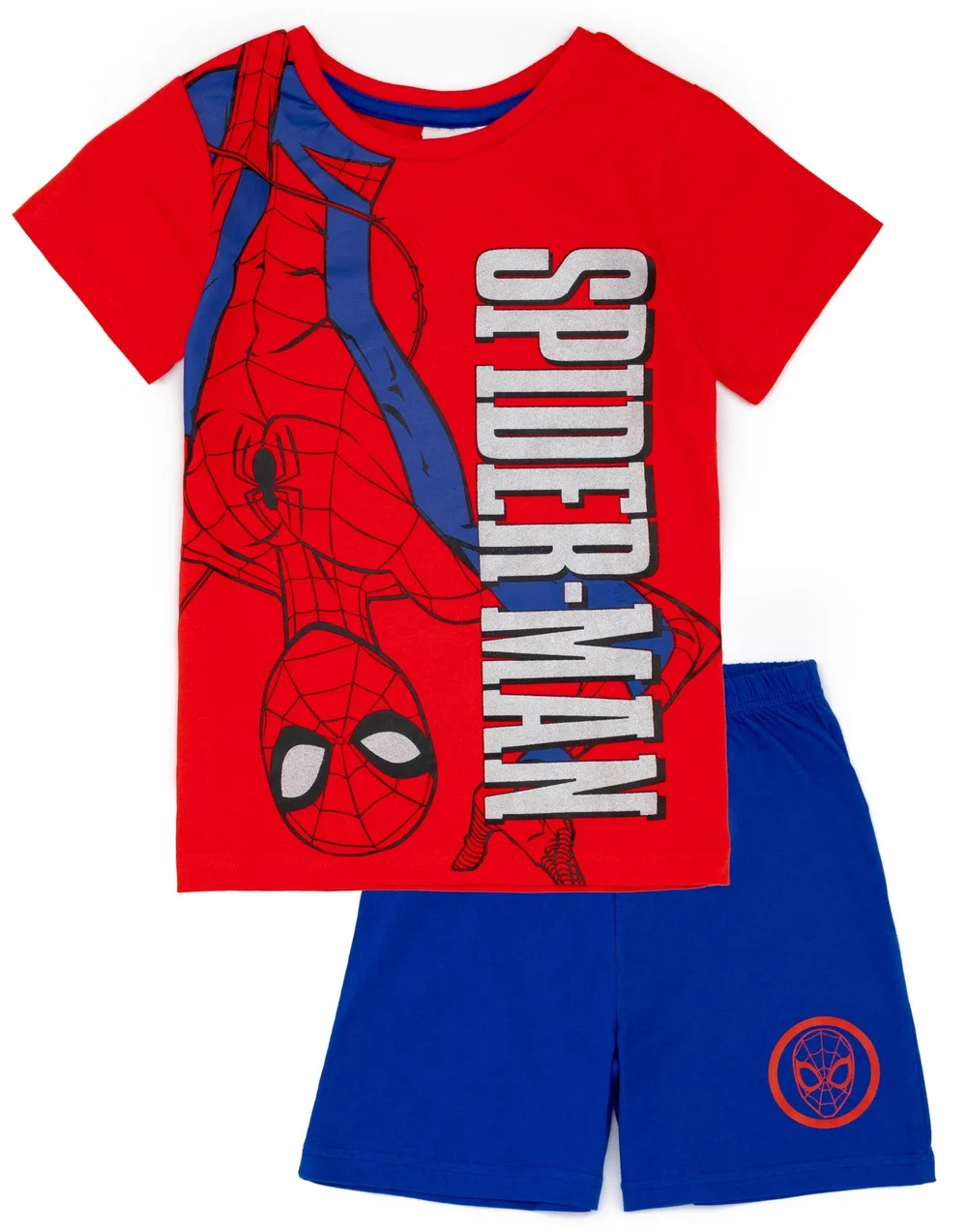 Vanilla Underground Marvel Spiderman Kids Shortie Pyjamas (2-8 Years) - Age 5-6 Years Image 1