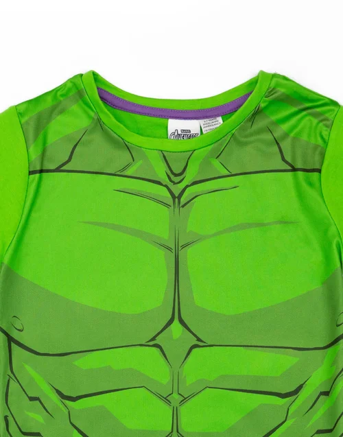 Vanilla Underground Marvel Hulk Kids Shortie Pyjamas (2-8 Years) - Age 4-5 Years Image 3