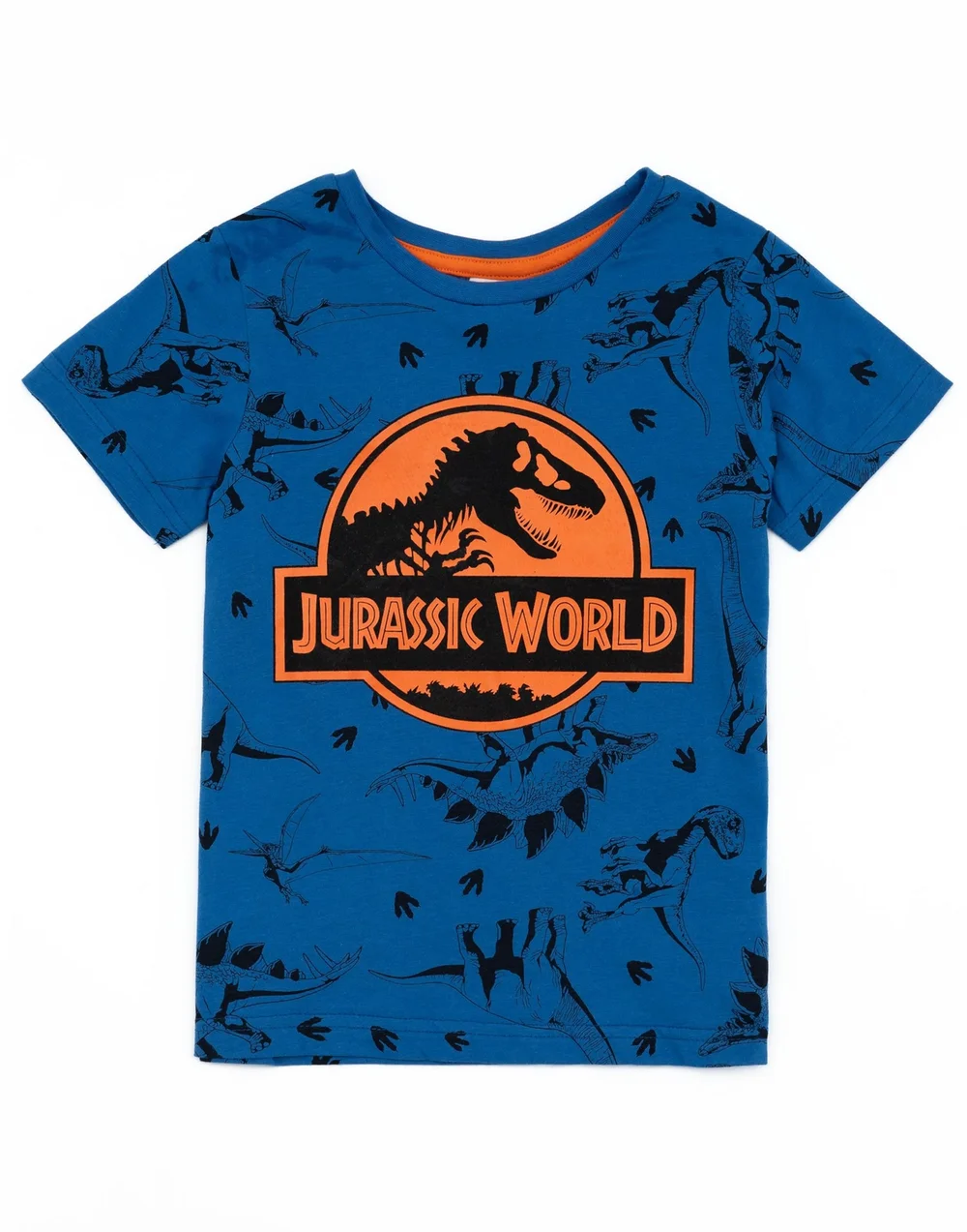 Vanilla Underground Jurassic World Kids Blue Shortie Pyjamas (3-10 Years) - Age 9-10 Years Image 2