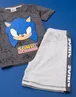 Vanilla Underground Sonic The Hedgehog Grey Kids Shortie Pyjamas (4-12 Years) - Age 6-7 Years Image 3