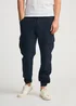 Tokyo Laundry Navy Linen Blend Cargo-Style Trousers - M Image 1