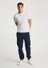 Tokyo Laundry Navy Linen Blend Cargo-Style Trousers - M Image 4