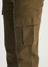 Tokyo Laundry Olive Linen Blend Cargo-Style Trousers - L Image 3