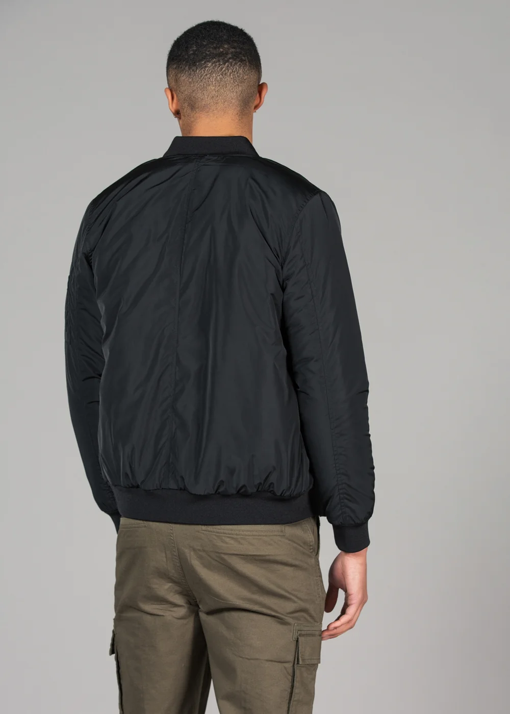 Tokyo Laundry Black Bomber Jacket with Zip Fastening - XL Image 2
