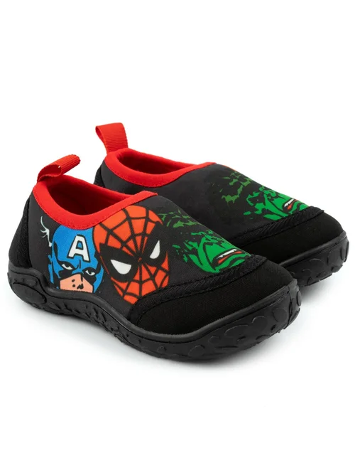 Marvel Avengers Kids Swim Black Shoes (Younger 6-12 Older) - Size 7 Infants Footwear Image 3