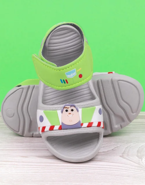 Toy Story Buzz Lightyear Kids Grey Sandals (Younger 6-12 Older) - Size 11 Infants Footwear Image 2
