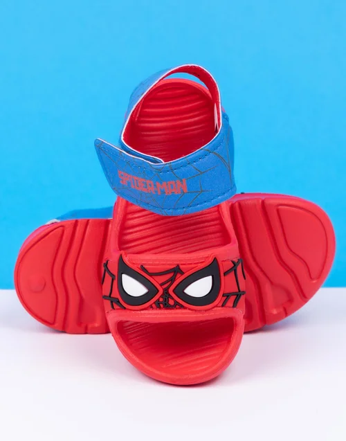 Marvel Spiderman Kids Red Sandals (Younger 6-12 Older) - Size 8 Infants Footwear Image 2