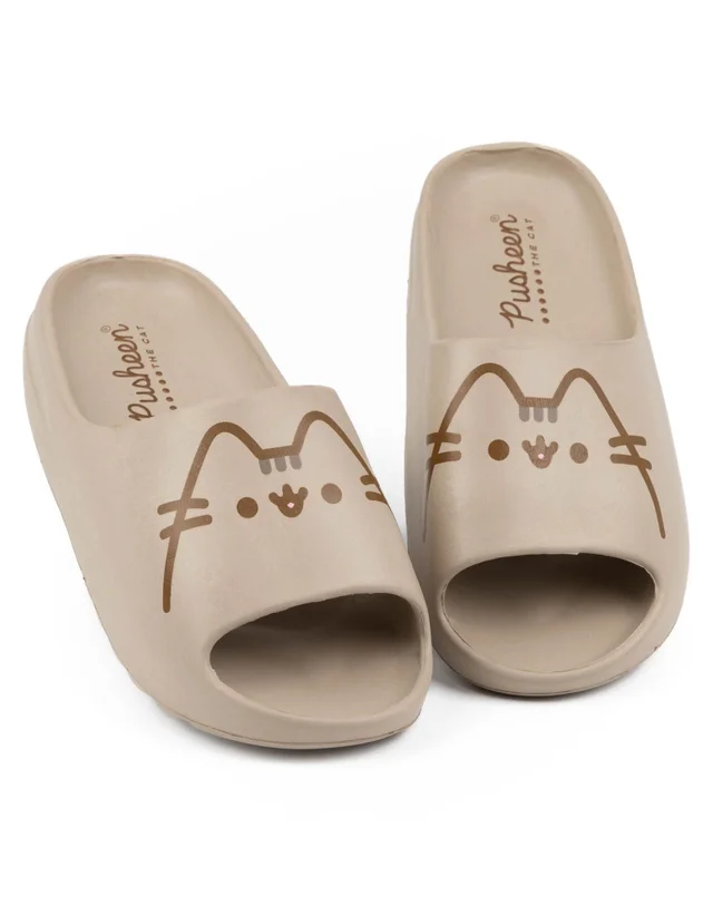 Vanilla Underground Pusheen Kids Brown Sliders (Younger 10-Older 4)