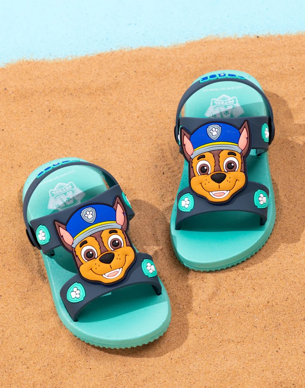 Paw Patrol Chase Kids Blue Sandals (Younger 6-12 Older) - Size 8 Infants Footwear Image 2