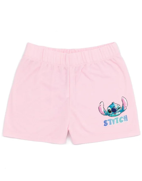 Vanilla Underground Disney Stitch Kids Shortie Pyjamas 2 Pack (5-14 Years) - Age 10-11 Years Image 2