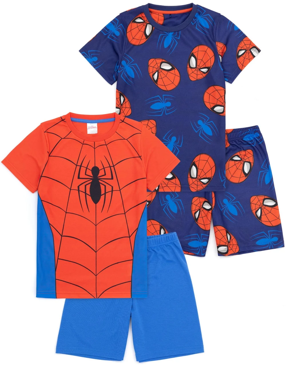 Marvel Spiderman Kids Blue Pyjamas 2 Pack (2-10 Years) - Age 8-9 Years Image 1