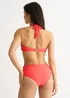 Gini London Orange Tie Front High Waist Bikini Bottom - Size 10 Image 2