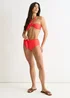 Gini London Orange Tie Front High Waist Bikini Bottom - Size 10 Image 4