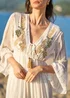 Yumi White Metallic Embellished Maxi Dress With Long Sleeves - 16 Image 4