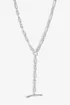 Jon Richard Silver Plated T Bar Necklace - One Size Image 1