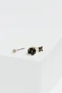 Jon Richard Gold Plated & Jet Enamel Earrings Pack Of 3 - One Size Image 2