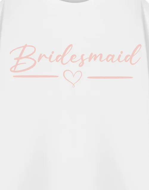 Show Me The Merch The Bridesmaid White T Shirt - Large Image 2
