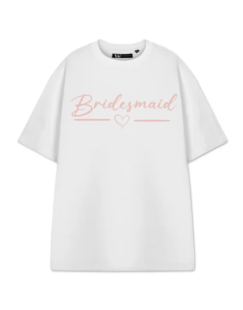 Show Me The Merch The Bridesmaid White T Shirt - Large Image 1