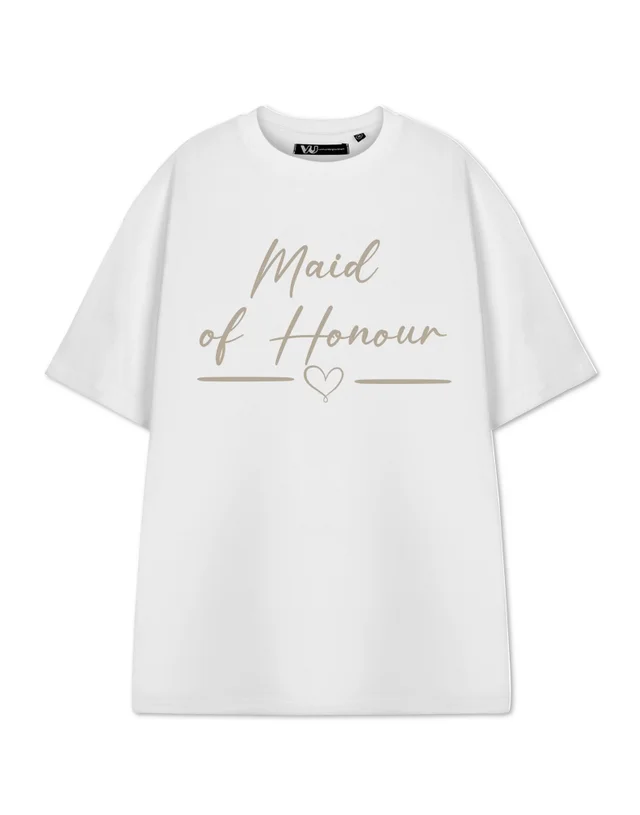 Show Me The Merch Maid Of Honour White T Shirt