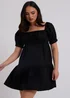 Urban Bliss Prairie Black Tiered Dress - 10 Image 3
