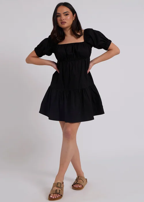 Urban Bliss Prairie Black Tiered Dress - 10 Image 1