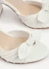 Linzi Darling White Faux Leather Heeled Sandals - Size 6 Image 5