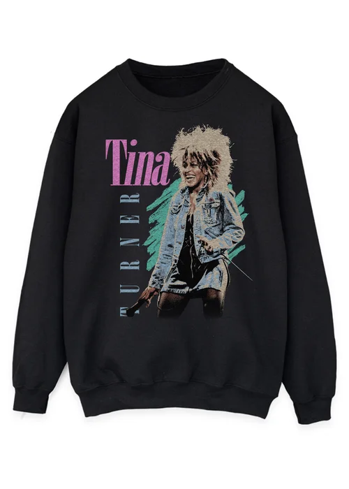 Spiral Galaxy Tina Turner Private Dancer Black Sweatshirt - L Image 1