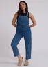 Urban Bliss Mid Blue Traditional Long Dungaree - Size 8 Image 1