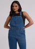 Urban Bliss Mid Blue Traditional Long Dungaree - Size 8 Image 3