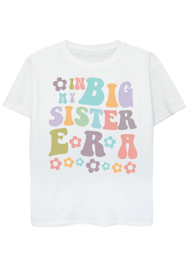 Ada & Ted Brands In Big Sister Era Girls White T-Shirt (3-13 Years)