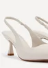 Linzi Presley Sand Faux Leather Sling Back Low Court Heel - Size 6 Image 5