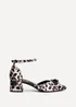 Linzi Orla Leopard Print Scuba Low Block Court Heel - Size 6 Image 2