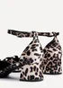 Linzi Orla Leopard Print Scuba Low Block Court Heel - Size 6 Image 5