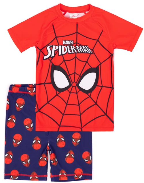 Vanilla Underground Marvel Spiderman Kids 2 Piece Swim Set (2-10 Years) - Age 4-5 Years Image 1