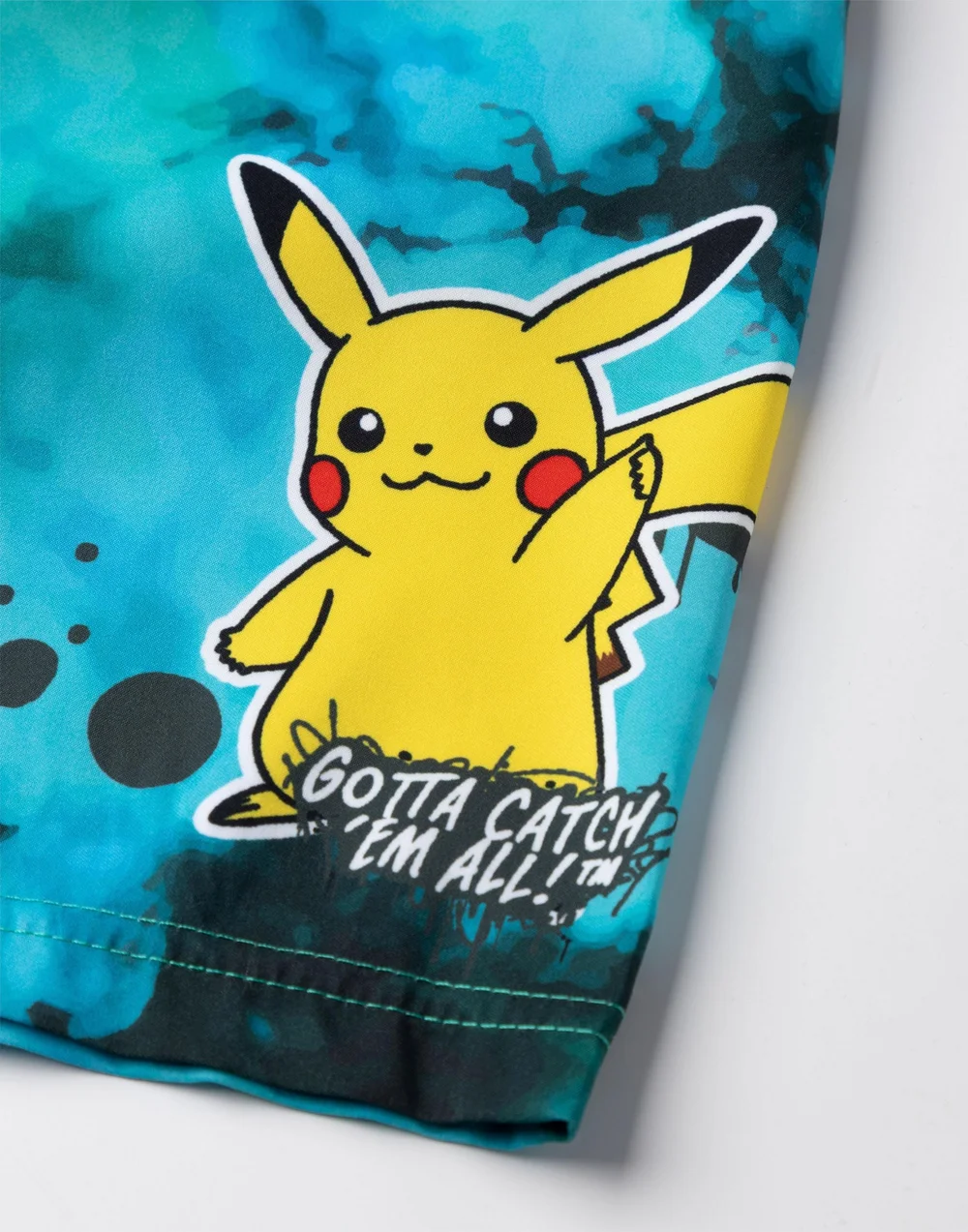 Vanilla Underground Pokemon Pikachu Kids Green Swim Shorts (4-12 Years) - Age 7-8 Years Image 3