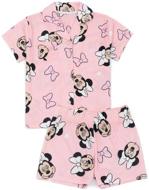 Vanilla Underground Disney Minnie Mouse Kids Shortie Pyjamas (18 Months-8 Years) - Age 7-8 Years Image 1