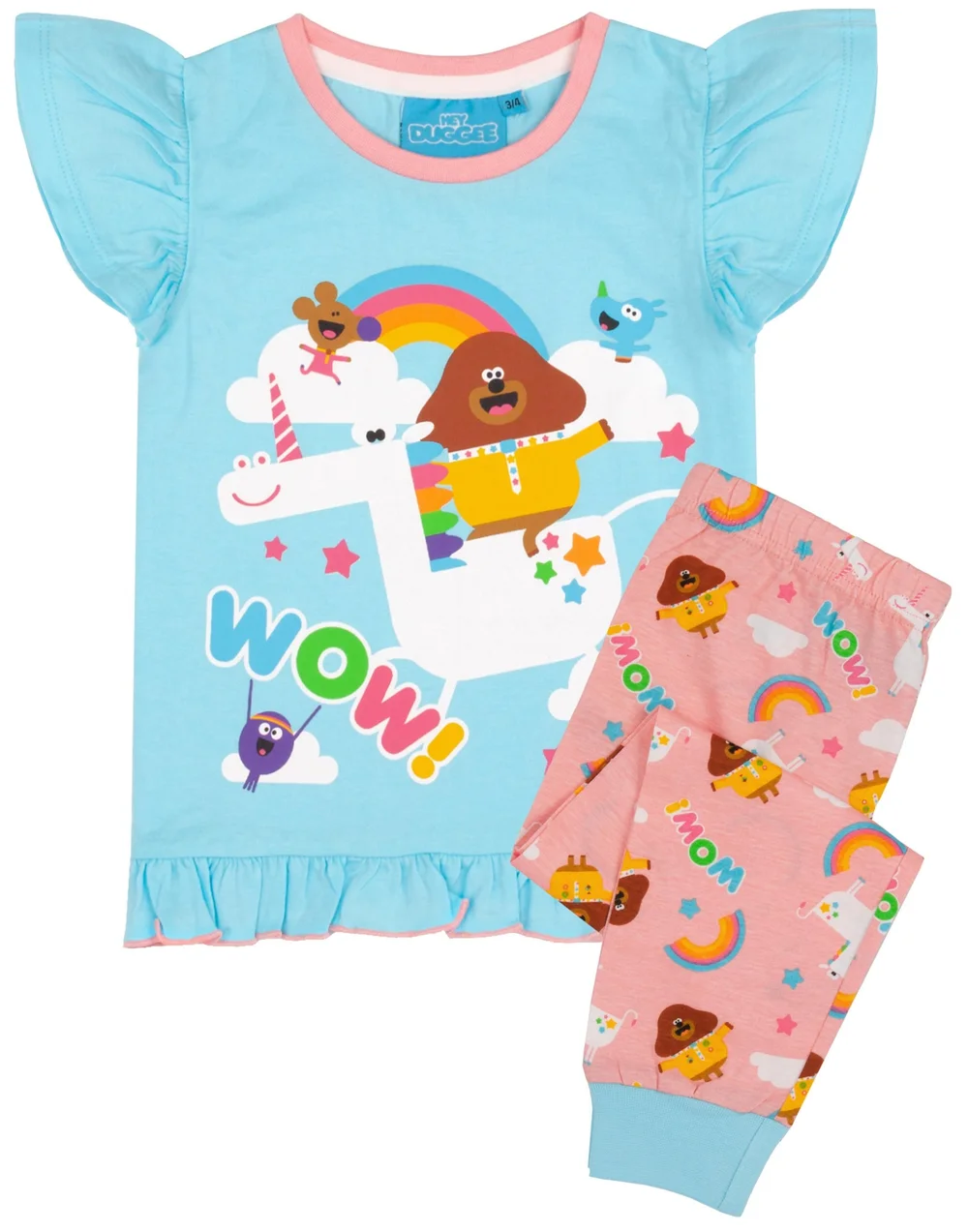 Hey Duggee Unicorn Kids Long Leg Blue Pyjamas (18 Months-5 Years) - 18 - 24 Months Image 1