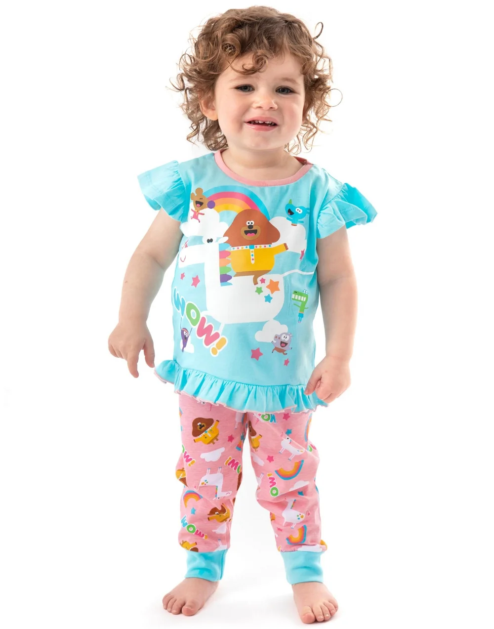 Hey Duggee Unicorn Kids Long Leg Blue Pyjamas (18 Months-5 Years) - 18 - 24 Months Image 2