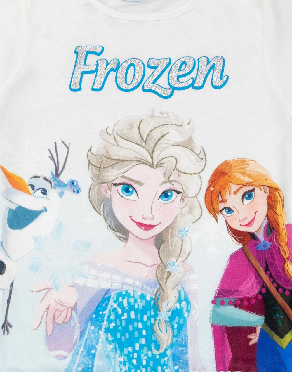 Vanilla Underground Disney Frozen Kids Blue Shortie Pyjamas (2-8 Years) - Age 3-4 Years Image 2
