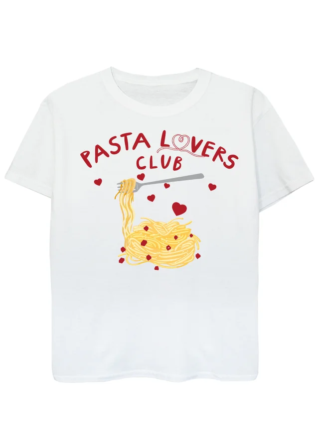 Ada & Ted Brands In Pasta Lovers Club Kids White T-Shirt (3-13 Years)
